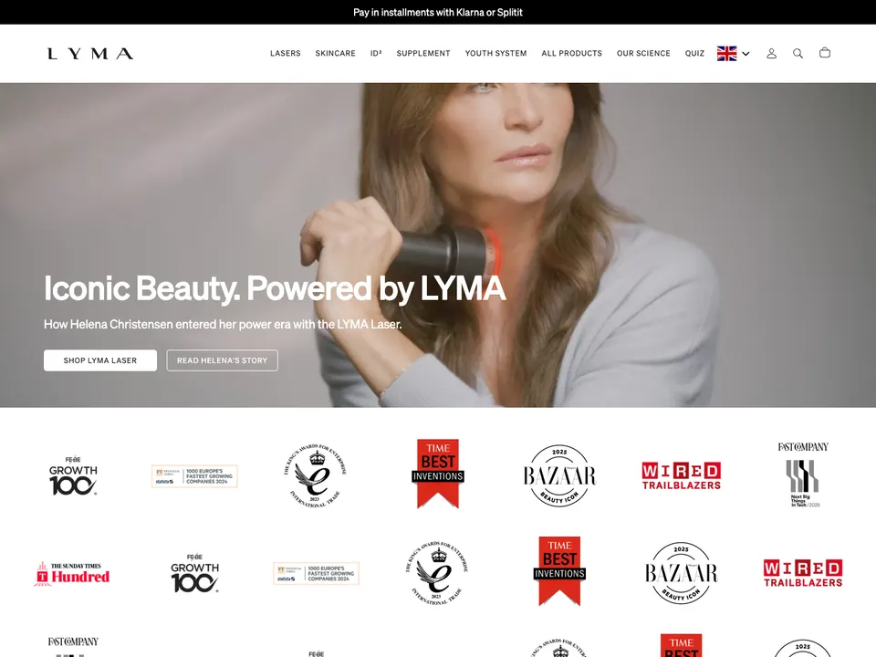 Screenshot of LYMA
