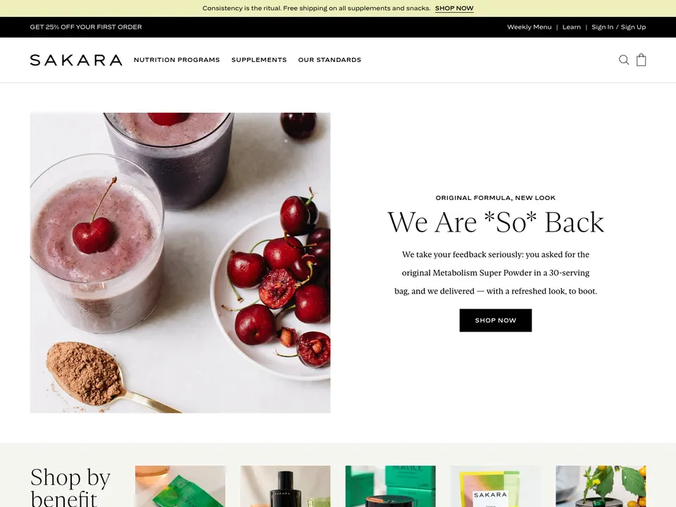 Screenshot of Sakara