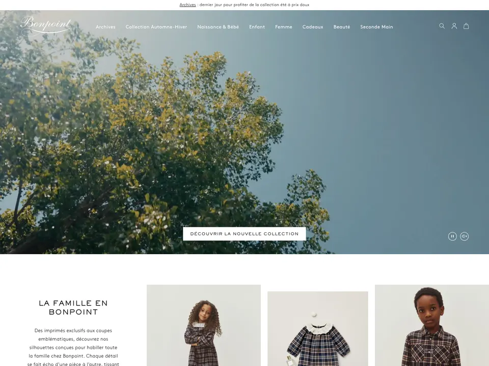 Screenshot of Bonpoint