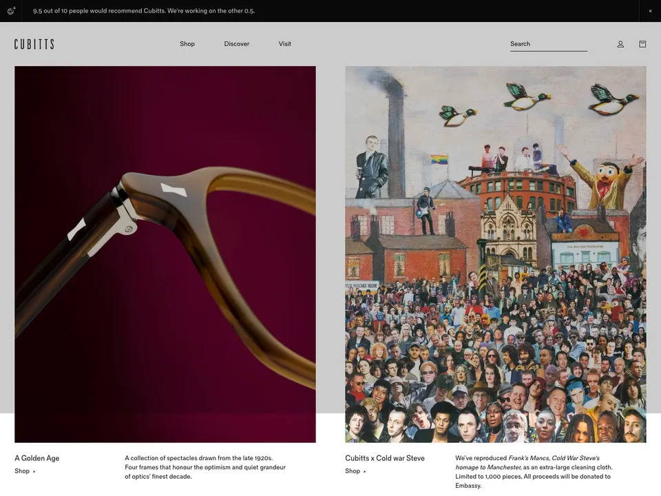 Screenshot of Cubitts