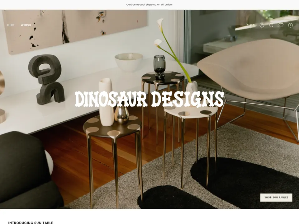Screenshot of Dinosaur Designs