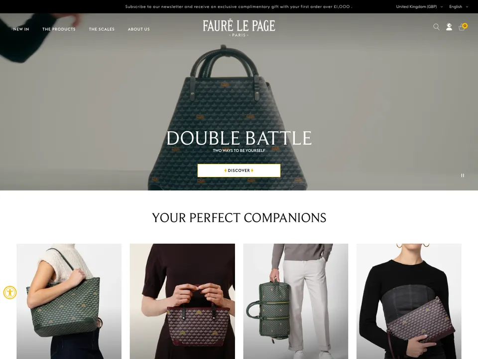 Screenshot of Fauré Le Page