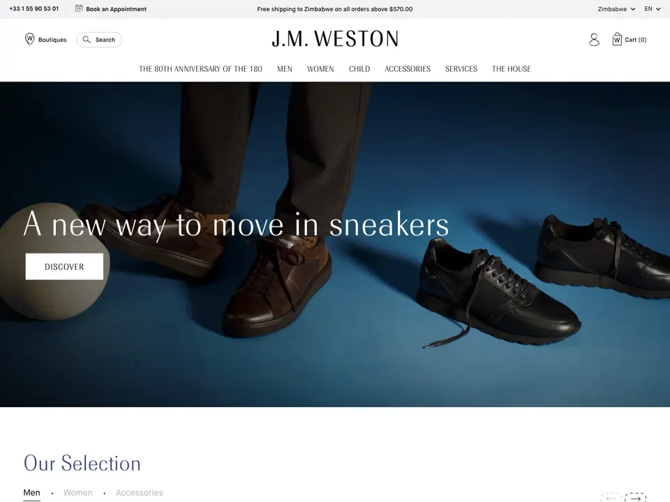 Screenshot of J.M. Weston