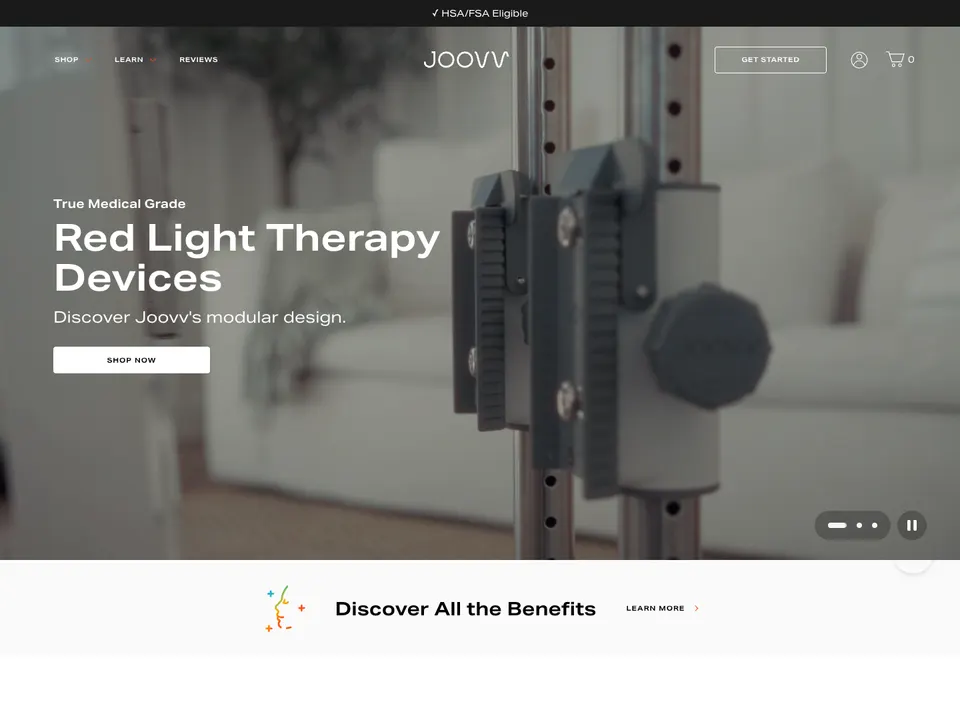 Screenshot of Joovv