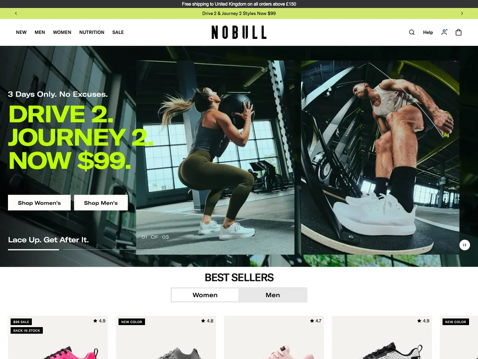 Screenshot of NOBULL