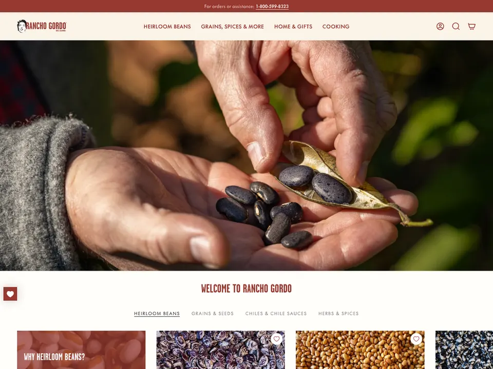 Screenshot of Rancho Gordo