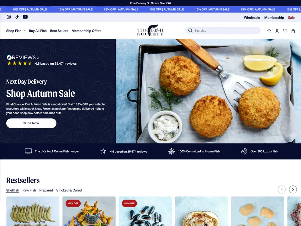 Screenshot of The Fish Society