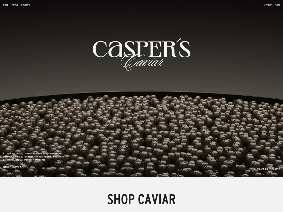 Screenshot of Casper's Caviar