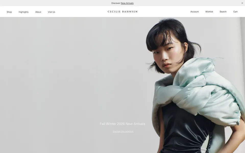Screenshot of Cecilie Bahnsen