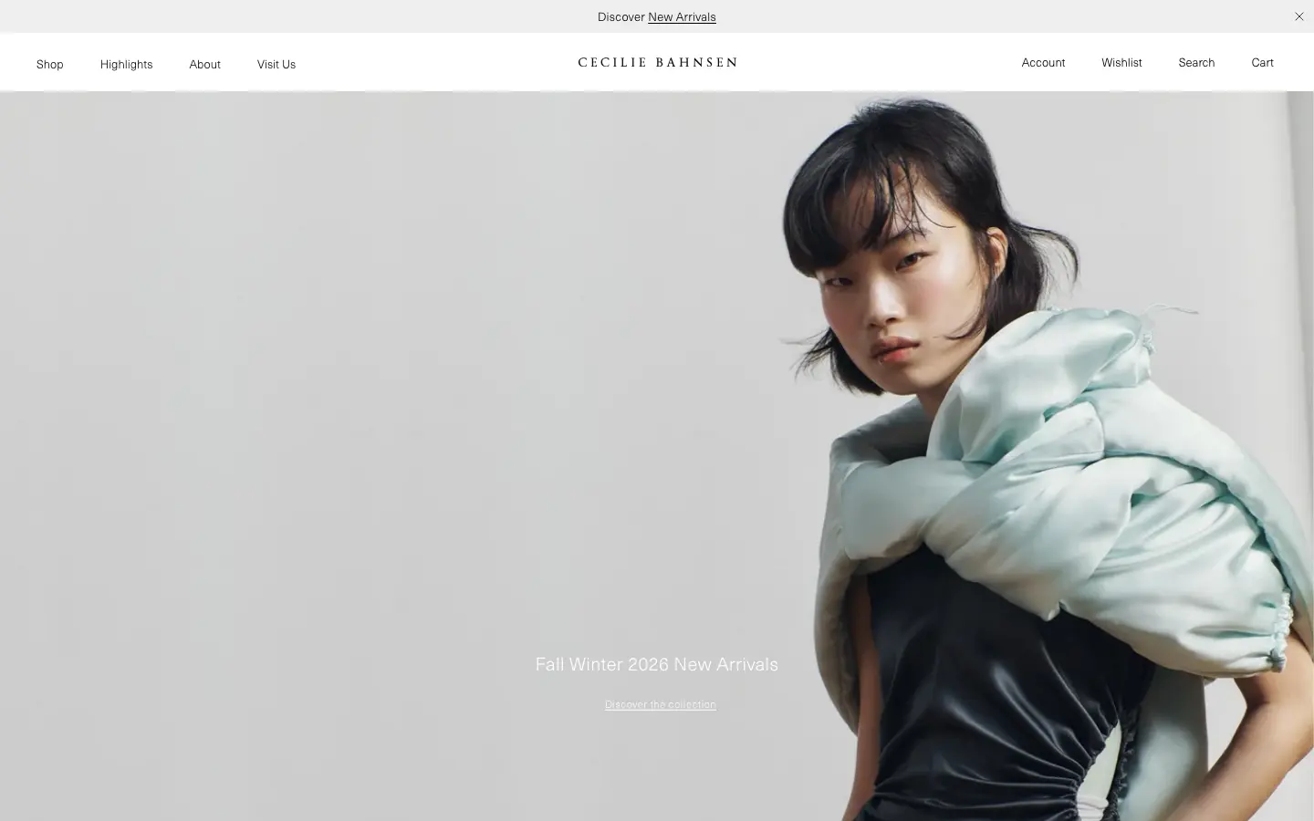 Screenshot of Cecilie Bahnsen