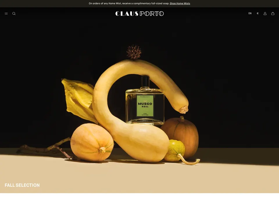Screenshot of Claus Porto