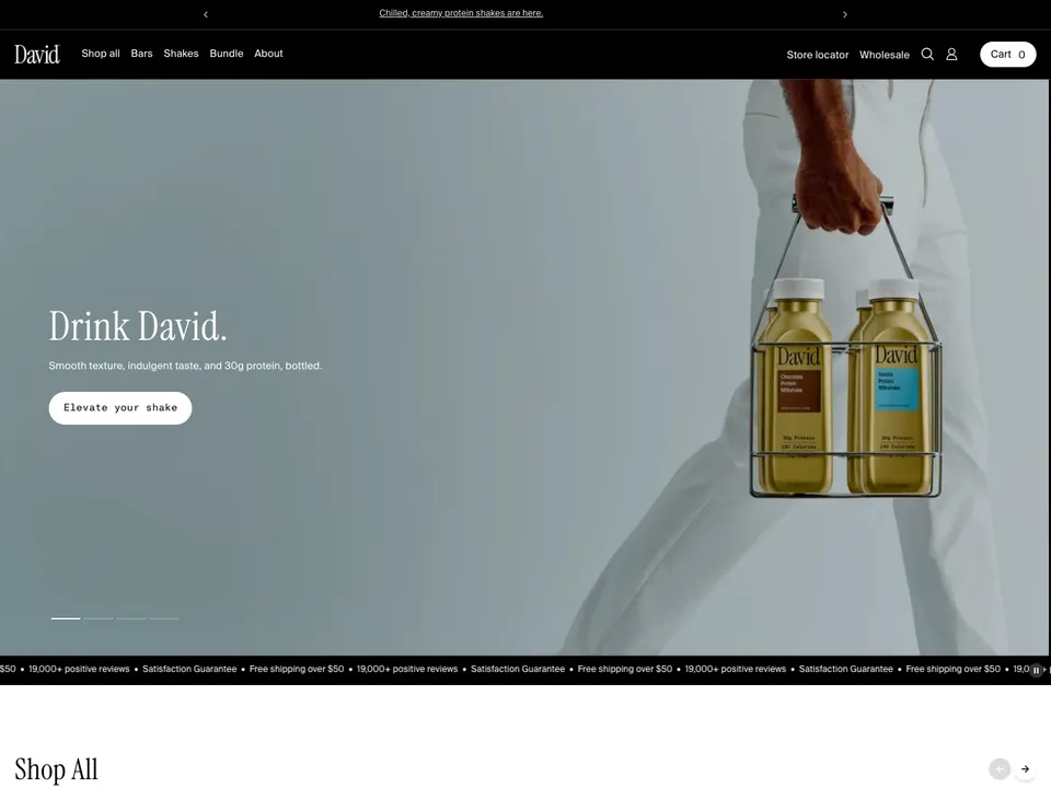 Screenshot of David Protein