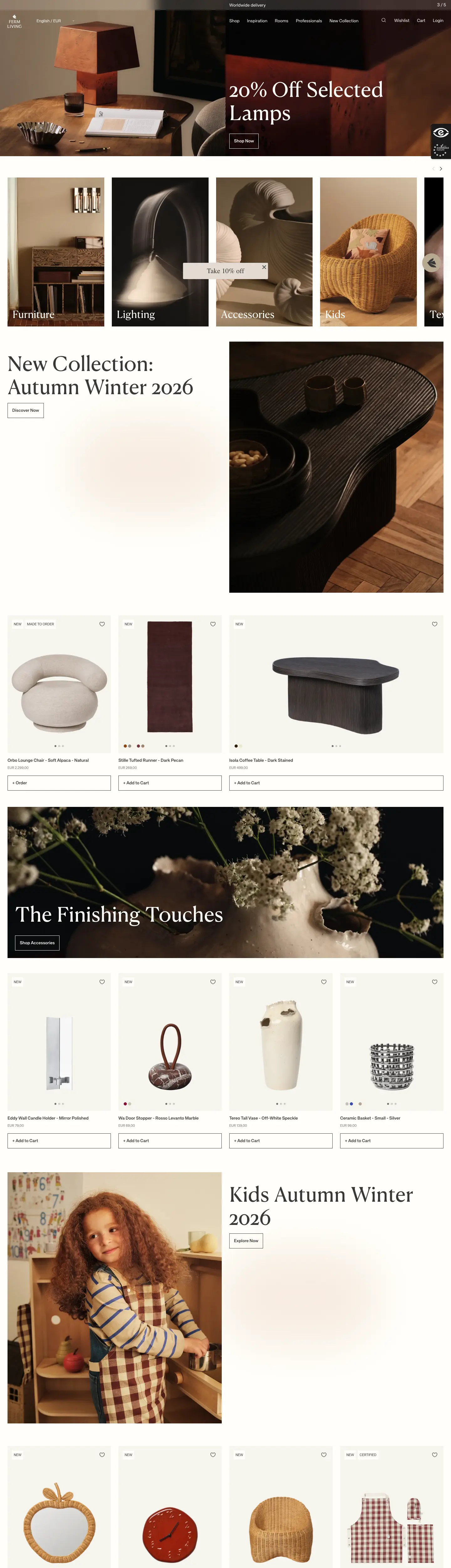 Screenshot of Ferm Living