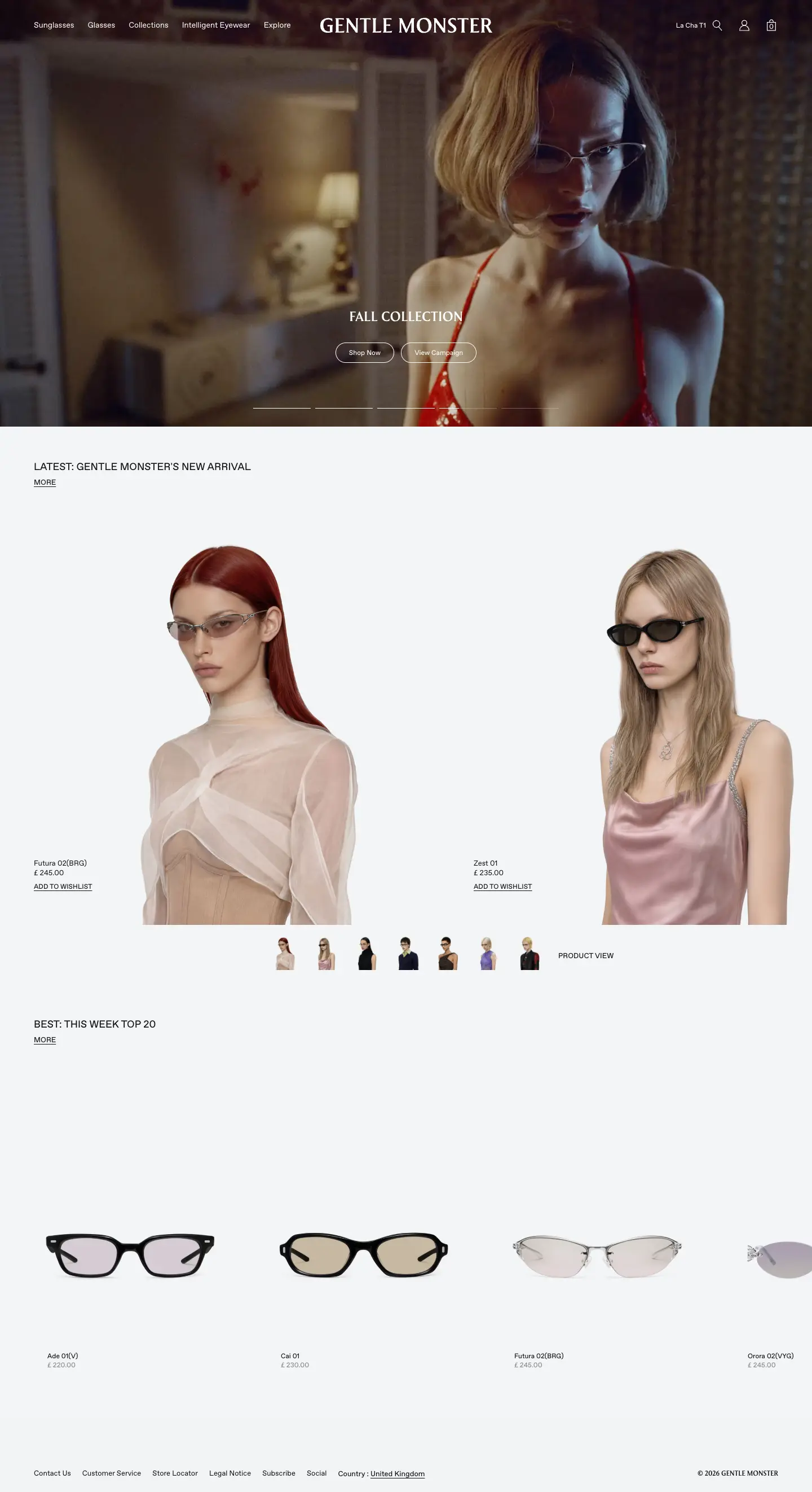 Screenshot of Gentle Monster