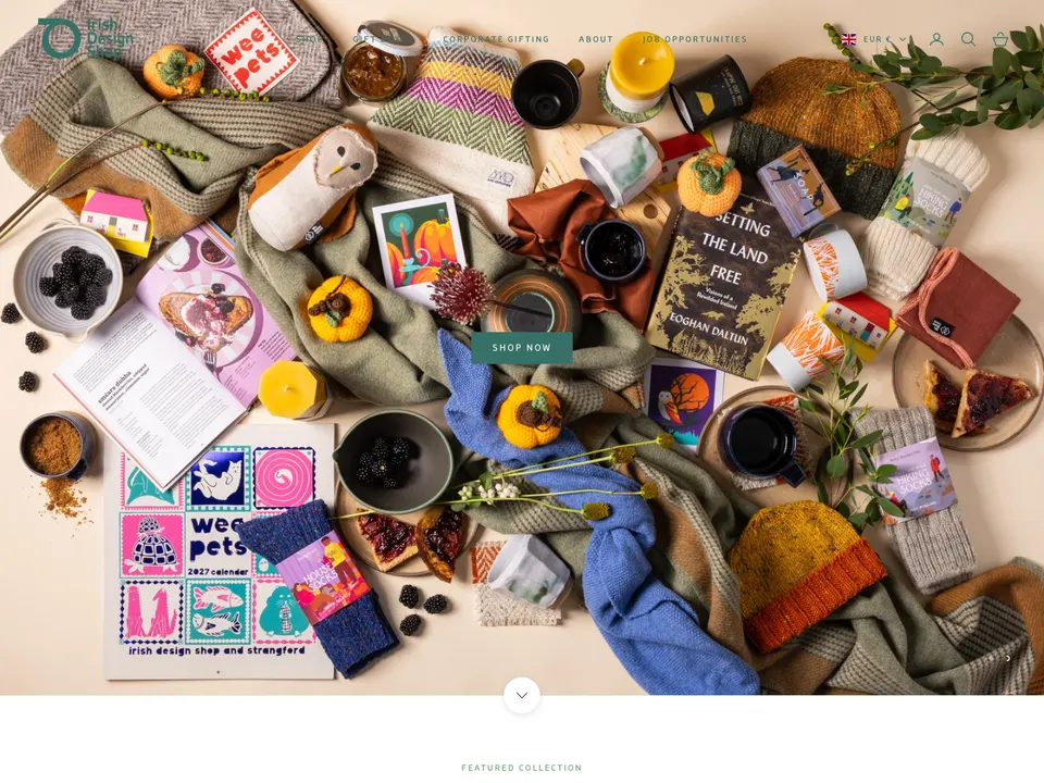 Screenshot of Irish Design Shop