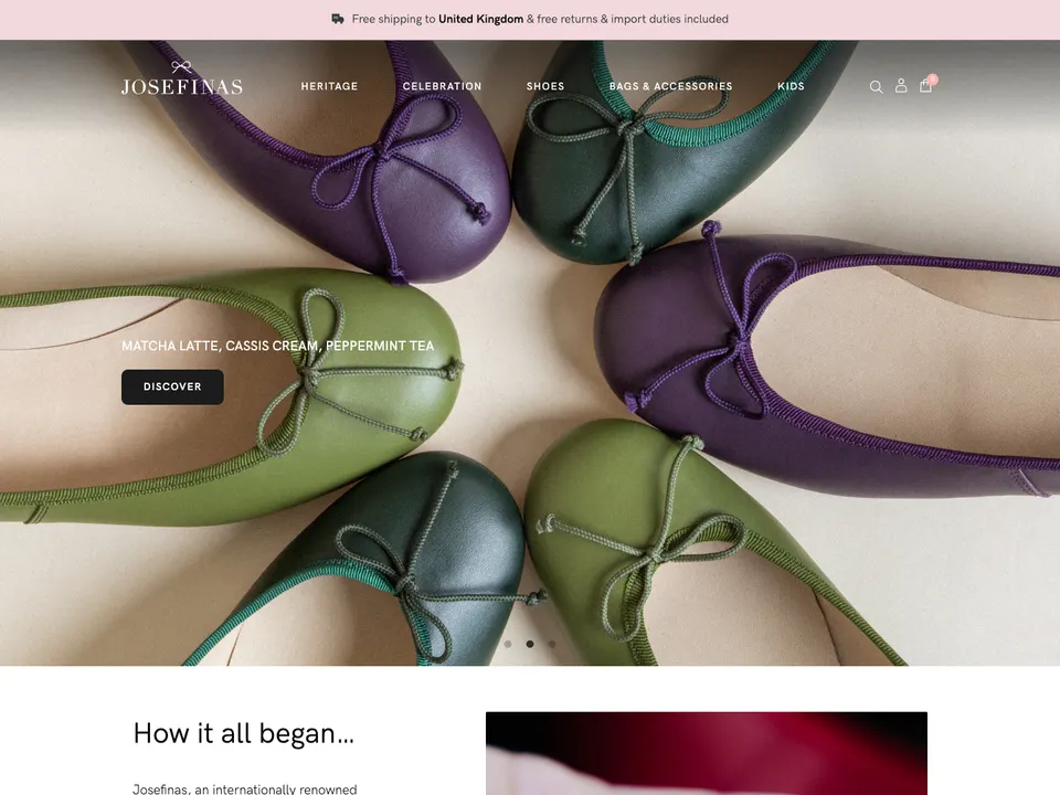 Screenshot of Josefinas