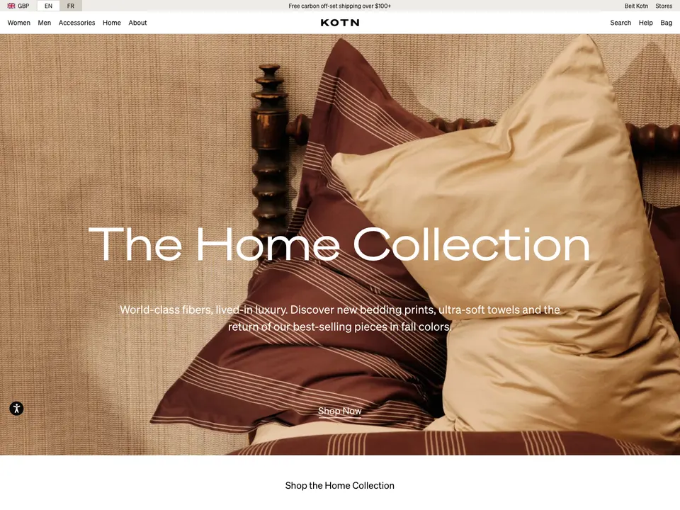 Screenshot of Kotn