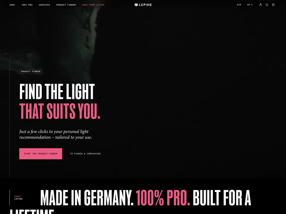 Screenshot of Lupine Lights