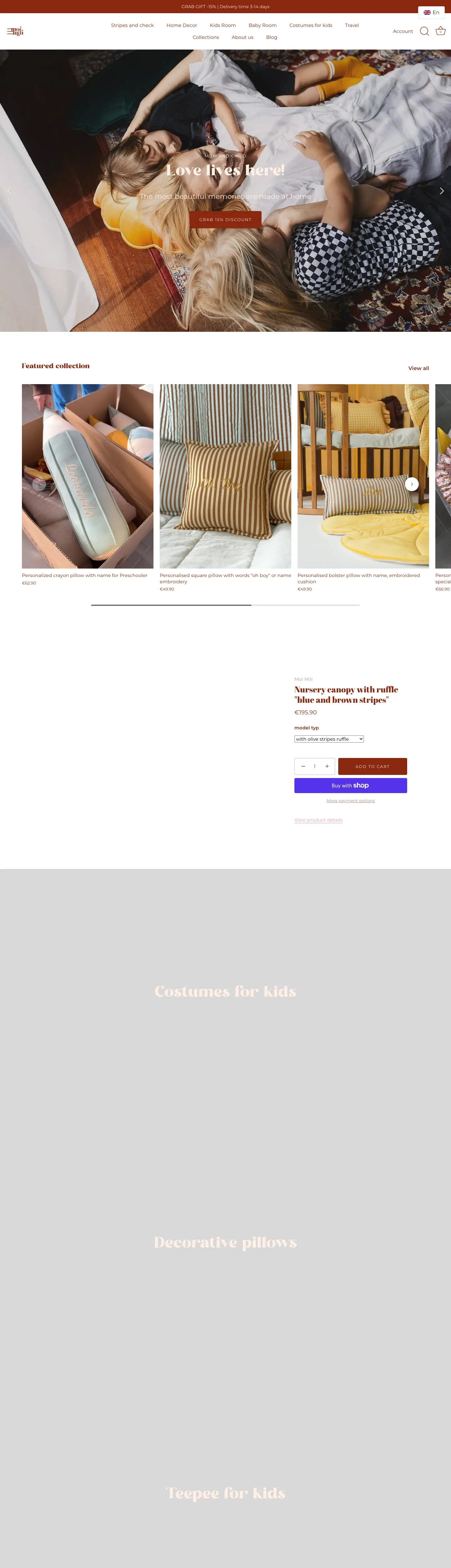 Screenshot of Moi Mili