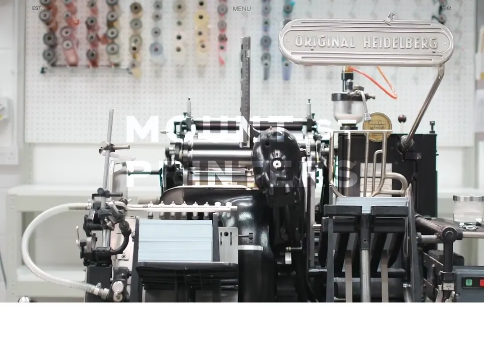 Screenshot of Mount Street Printers