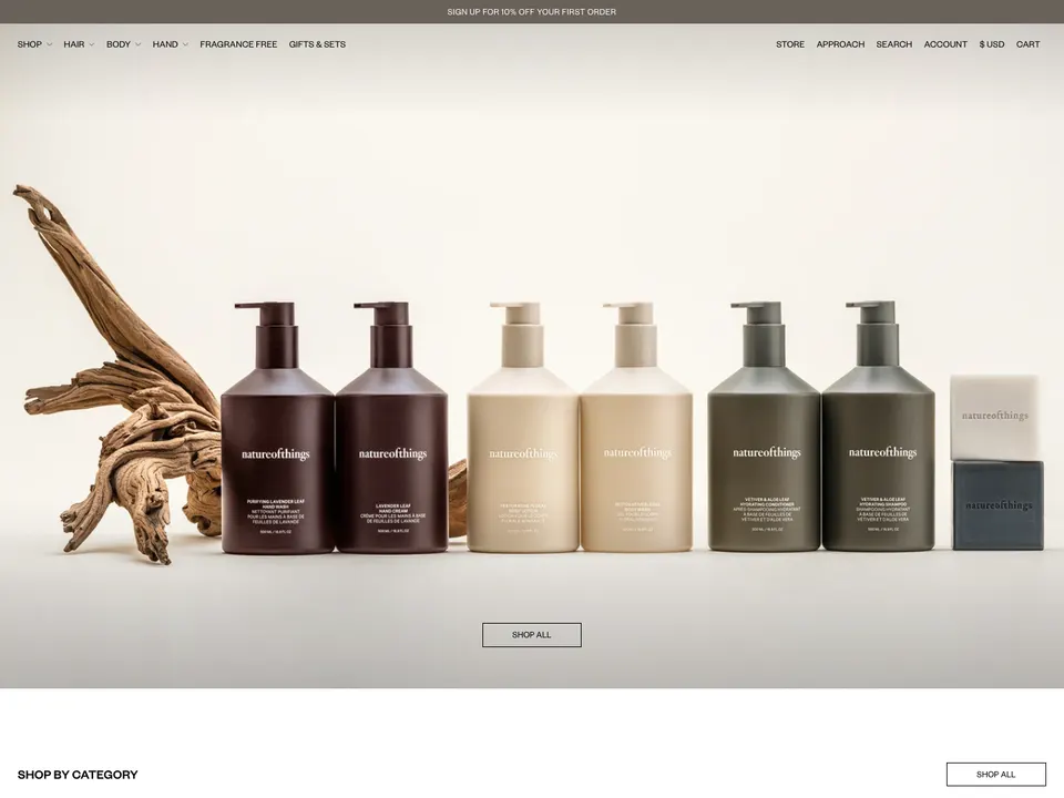 Screenshot of natureofthings