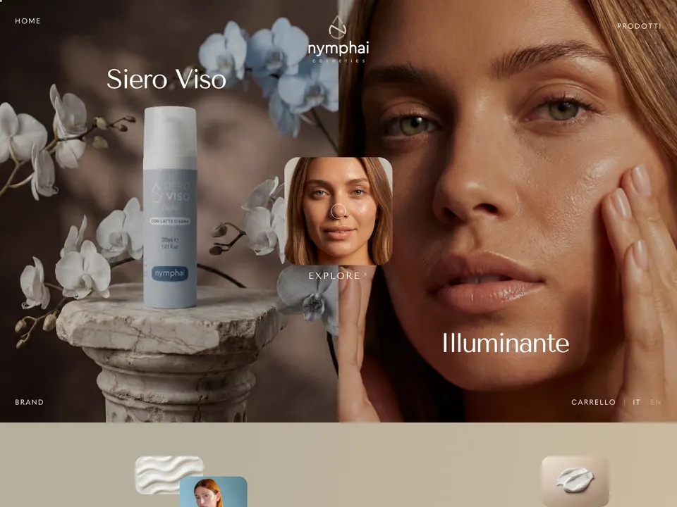 Screenshot of Nymphai Cosmetics