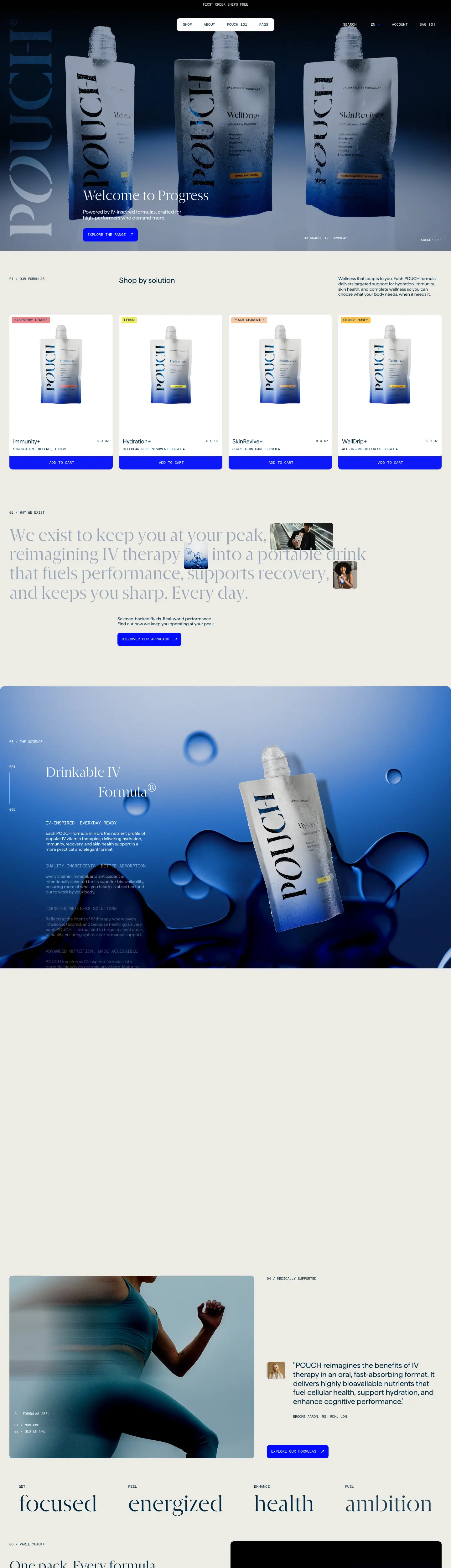 Screenshot of POUCH