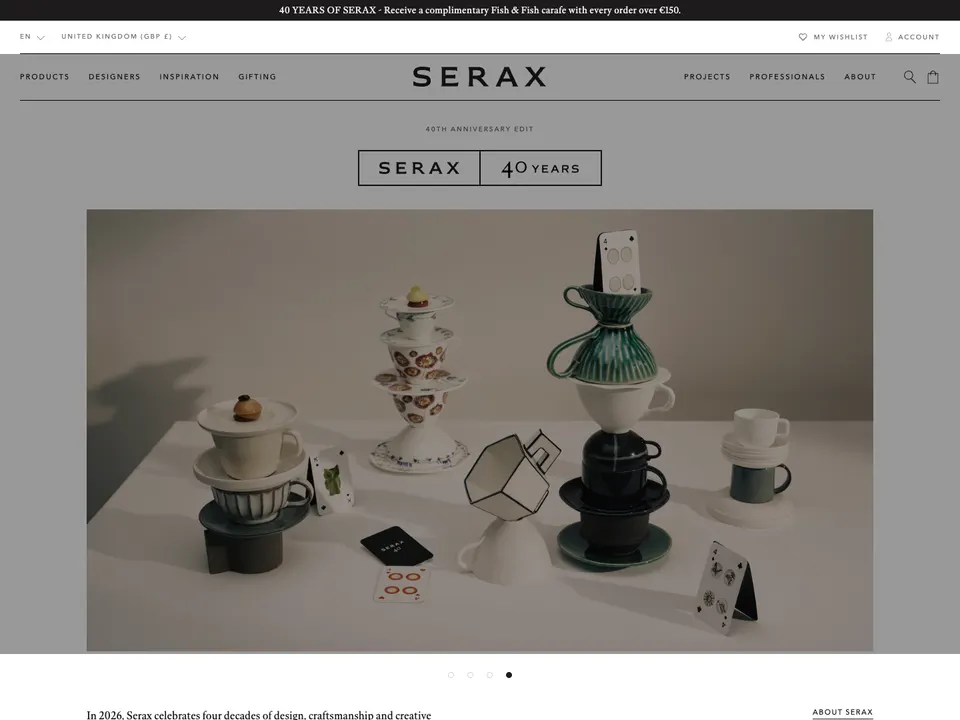 Screenshot of Serax