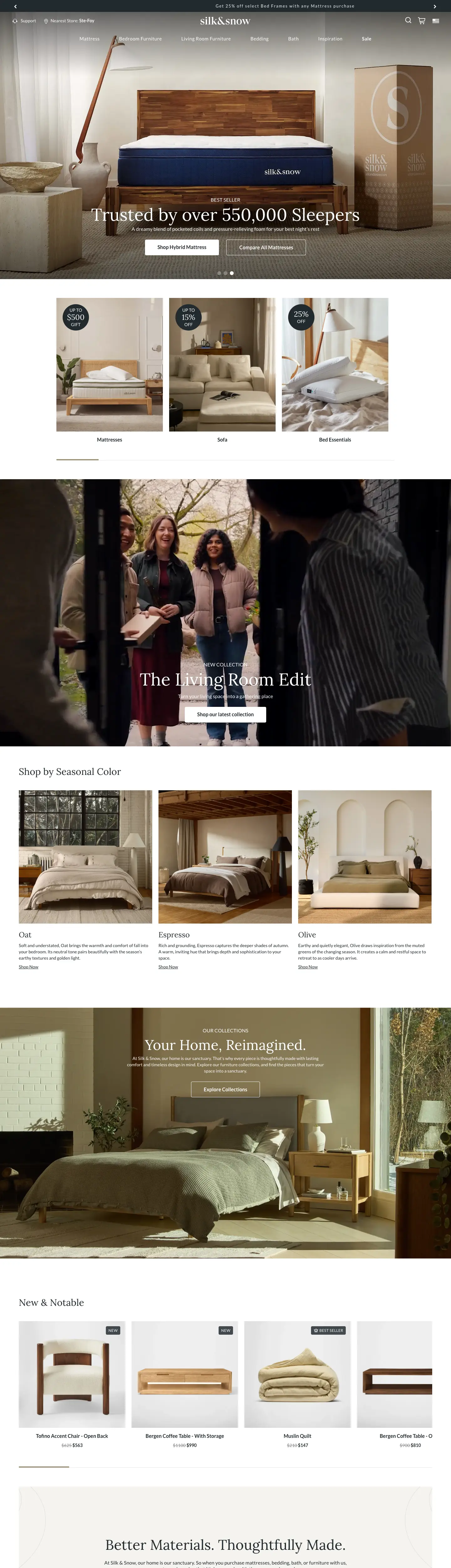Screenshot of Silk & Snow