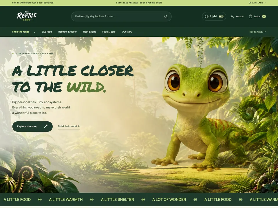 Screenshot of The Reptile Shop