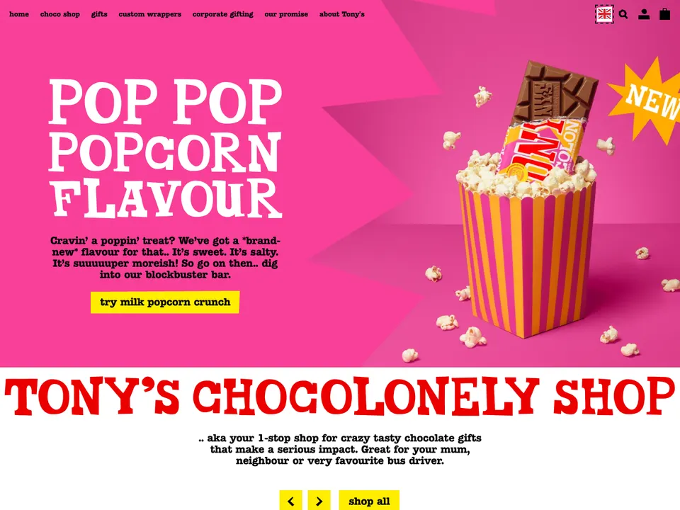 Screenshot of Tony's Chocolonely